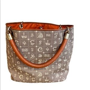 Lancel Paris Logo Monogram Daligramme Handbag